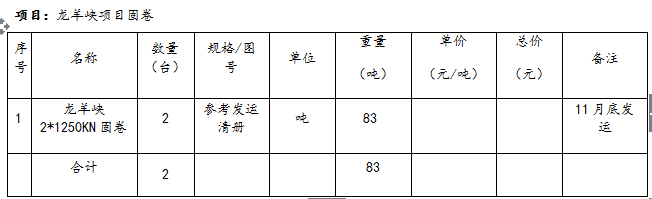 11月16日：運輸招標公告